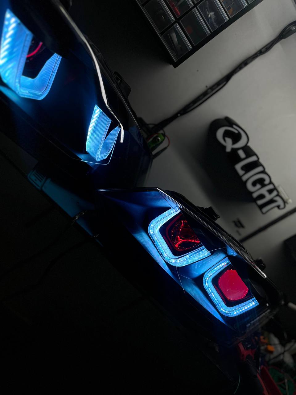 Polo UURGB LED Headlight - Multi-Color Demon Eyes Projector Light